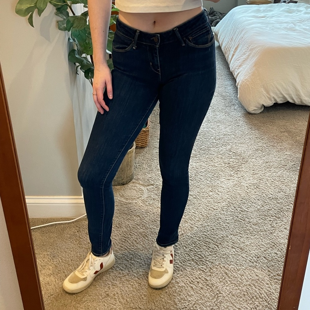 Levi’s Low Rise Dark Wash Tall Skinny Jeans